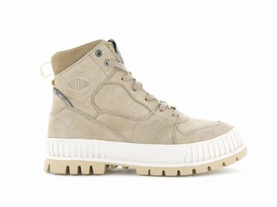 Zapatillas Palladium PALLASHOCK HI SNK Mujer Stucco | Costa Rica-08256